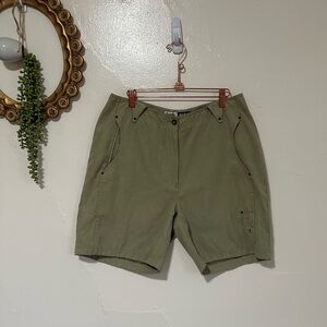 Vintage Jamie Sadock Faux Suede Golf Shorts, Khaki Tan, Women's 14